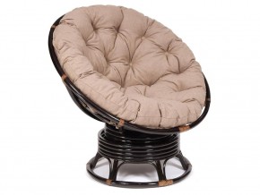 Кресло-качалка Papasan w 23/01 B с подушкой Antique brown, экошерсть Коричневый в Ханты-Мансийске - hanty-mansijsk.магазин96.com | фото