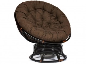 Кресло-качалка Papasan w 23/01 B с подушкой Antique brown, ткань Коричневый в Ханты-Мансийске - hanty-mansijsk.магазин96.com | фото