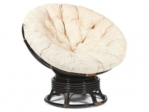 Кресло-качалка Papasan w 23/01 B с подушкой Antique brown, ткань Старт в Ханты-Мансийске - hanty-mansijsk.магазин96.com | фото