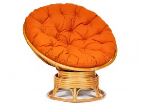 Кресло-качалка Papasan w 23/01 B с подушкой Honey, ткань Оранжевый в Ханты-Мансийске - hanty-mansijsk.магазин96.com | фото