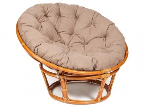 Кресло Papasan 23/01 W с подушкой Cognac, экошерсть Коричневый в Ханты-Мансийске - hanty-mansijsk.магазин96.com | фото