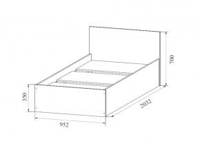 Кровать одинарная (Без матраца 0,9*2,0) в Ханты-Мансийске - hanty-mansijsk.магазин96.com | фото