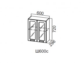 Ш600с/720 Шкаф навесной 600/720 (со стеклом) в Ханты-Мансийске - hanty-mansijsk.магазин96.com | фото